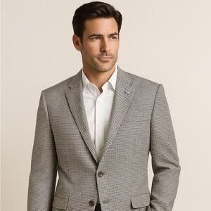 Austin Reed London Mens  SZ46 Pure Wool‎ Tweed Blazer Sport Coat Heritage Luxury